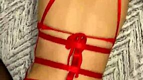 Latina Teen Bent Over In Stockings And Lingerie Doggystyle