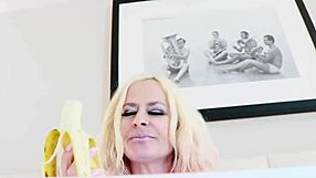 Big Tit Milf Stuffs Her Pussy With Big Dildo For Breakfast