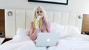 Big Tit Milf Stuffs Her Pussy With Big Dildo For Breakfast