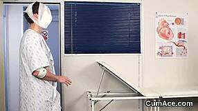 nasty hottie devours sperm shots on her face