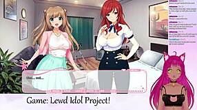 vtuber explores lewd idol project with anime touches