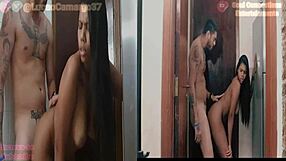 Fudendo a morena maravilhosa na porta de entrada do ap luc�o e lunna vaz