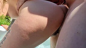 Melody gets her ass licked and fucked hard in the garden by the gardener!