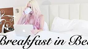 Big Tit Milf Stuffs Her Pussy With Big Dildo For Breakfast