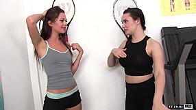 Paris Lincoln And Stella Daniels Scissor After Workout