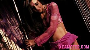 Mini bitch stepdaughter takes monster cock deep until squirting