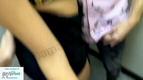 trío with a slutty brunette getting double penetrated after the club 😈💦