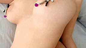 horny step sister gets spanked and bounces big boobs with rattles