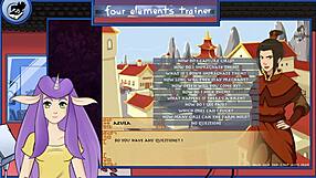 showering azula in avatar the last airbender four elements trainer part 21