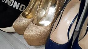 What Kinky Gas Mask Shoe Fetish Domination With Mistress Boots And Slave