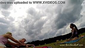 No Panties Outdoor Yoga Girls in Shortest Miniskirt Skirts