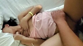 latina babe begs not to cum inside during intense fuck without control