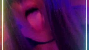 Petite girl dances, sucks, fucks with big ass intensely