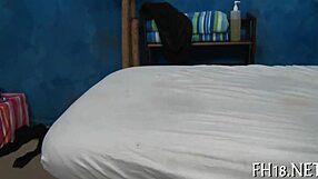 A hot massage session takes place in a relaxing setting