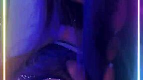 Petite girl dances, sucks, fucks with big ass intensely