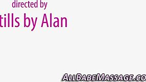 Hej, kolla 18+ tjejen dyka in i lesbisk fittefest med fingrande och munnande ute