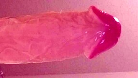 gay guy struggles to fit large dildo deep in his ass