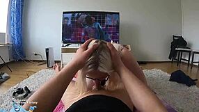 A classic beautiful sultry sexpot deepthroats a tiny penis