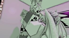intense roblox furry animation with big tits and cum