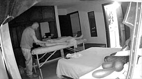 Latina woman enjoys a relaxing session with her masseuse