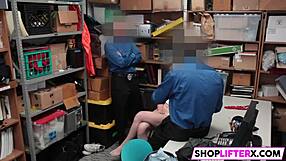 stunning shoplifter gets caught