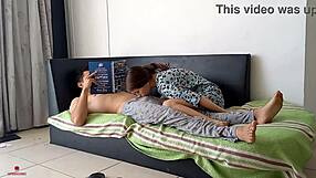 while studying for a big exam my sister helps me relax