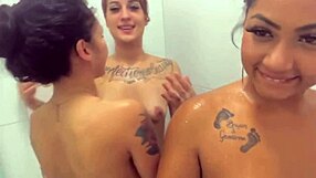 Safira Mel and Soraya Castro Shower Intimacy