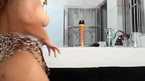 Husband sleeps while wife works in the living room