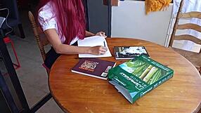 Uncle's obsession interrupts niece's task for passionate sex