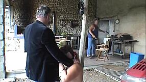 Suzisoumise the whore endures intense whipping on the post