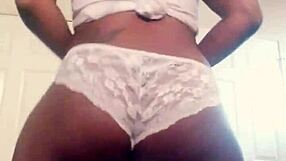 Wildcat Exclusives: Sherrie martin nude ebony babe with short skirt and lace panties shaking her bum to music