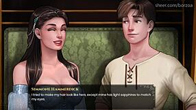 She screams in anime hentai, big tits bouncing wildly