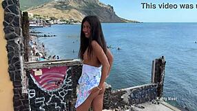 Teen takes risky piss in public park in front of onlookers