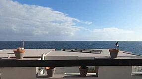 Cumming in Girlfriend's Mouth While She Sunbathes Naked Outdoors