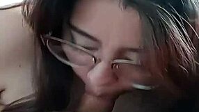 First time teen milf suck on the dick and swallow jizz after titty fucking