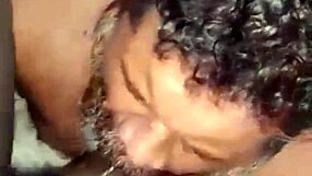 I'm sucking the black security guard's cock!