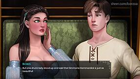 She screams in anime hentai, big tits bouncing wildly