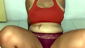 Big-Titted Babe Rides Dildo to Orgasm