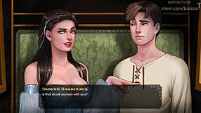 She screams in anime hentai, big tits bouncing wildly