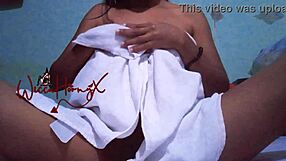 Horny Girl's Intimate Masturbation Session With Lesbian Porn