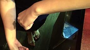 Blonde barmaid Rihanna Samuel, ready for that backroom fuck?