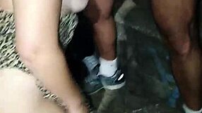 Bella Casada's First Outdoor Gangbang!