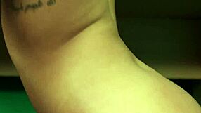 The sexy honey receives a jizz load on her face and gulps it all