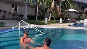 pool day in cancun with joyce gumiero