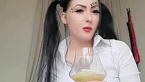 Dirty Boy Swallows Dominatrix Nika's Spit