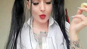 Dirty Boy Swallows Dominatrix Nika's Spit