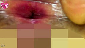 asshole spread masturbation in japanese anal scene