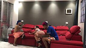 my friend records me with the attractive newcomer complete on red