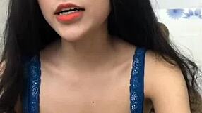 big tits lai chim khoe h�ng, but what's the provocative twist in this busty display