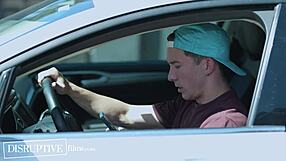 College jock caught in taboo gay porn